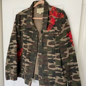 Pilcro & The Letterpress Anthro Denim Camo Jacket